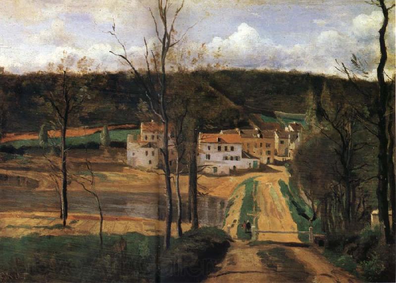 Corot Camille The houses of cabassud